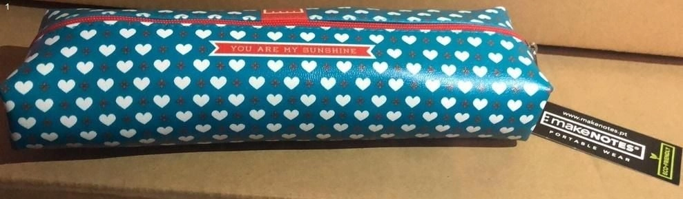 Make Notes Hearts Pencil case Large