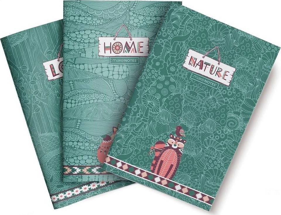 Make Notes Green Forest Notebook A6/32