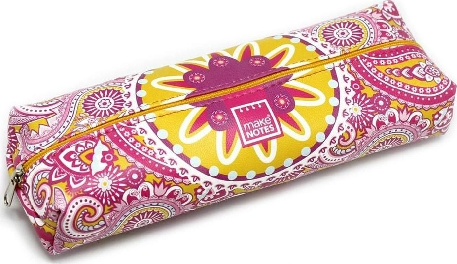 Make Notes Paisley two pencil case