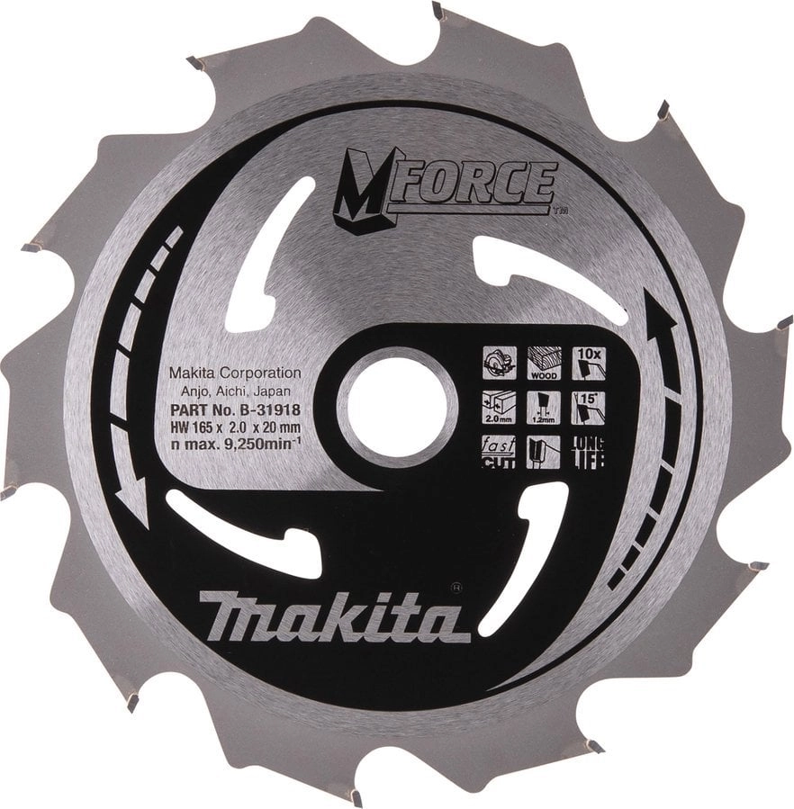 MAKITA CIRCULAR SAW 165x20x10z M-FORCE WOOD