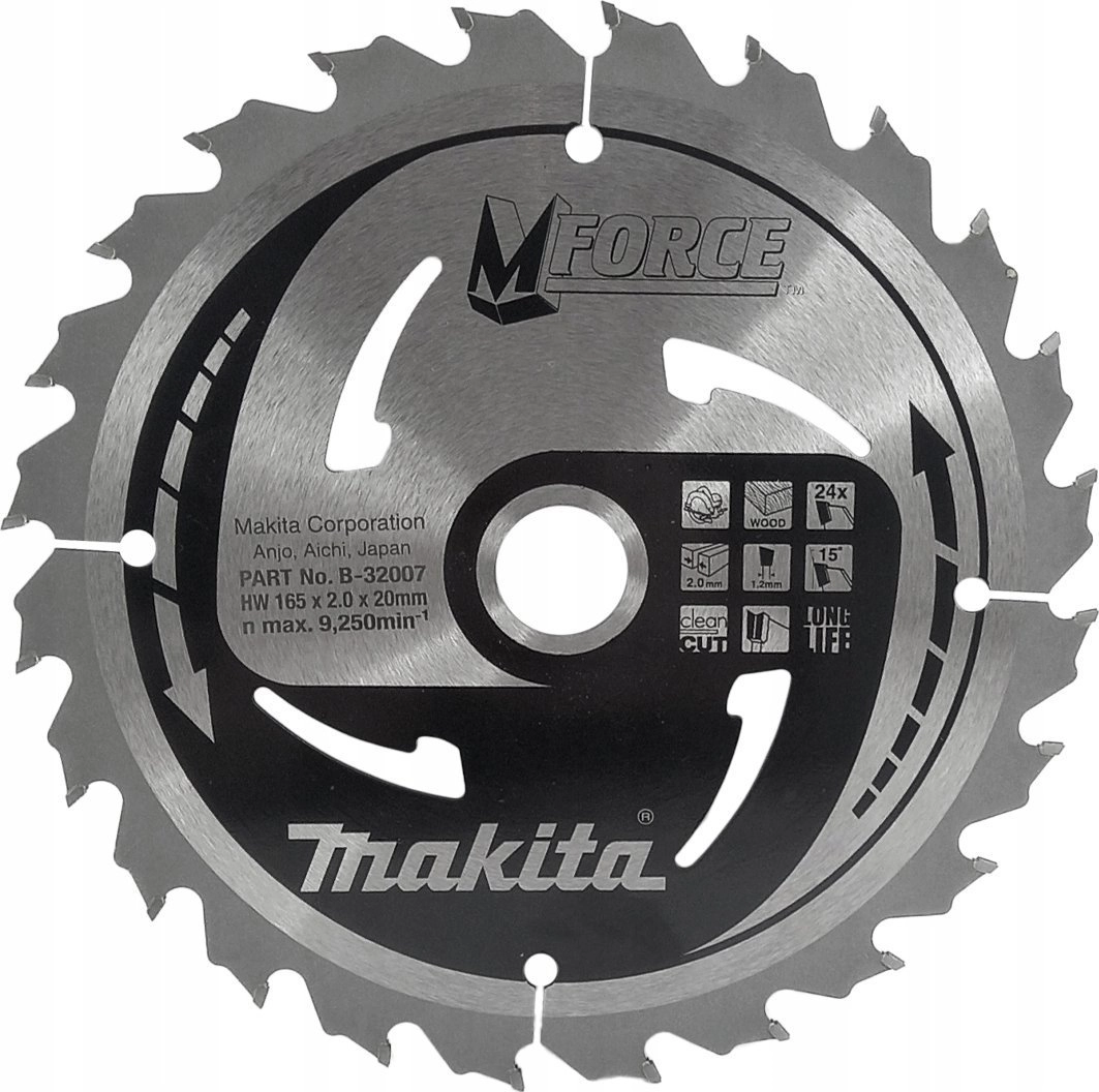Makita MAKITA PIŁA TARCZOWA 165x20x24z M-FORCE