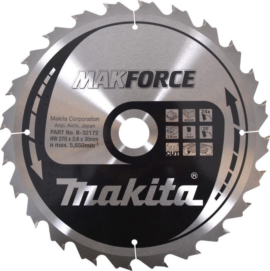 MAKITA PIŁA TARCZOWA 270x30x24z MAKFORCE DREWNO