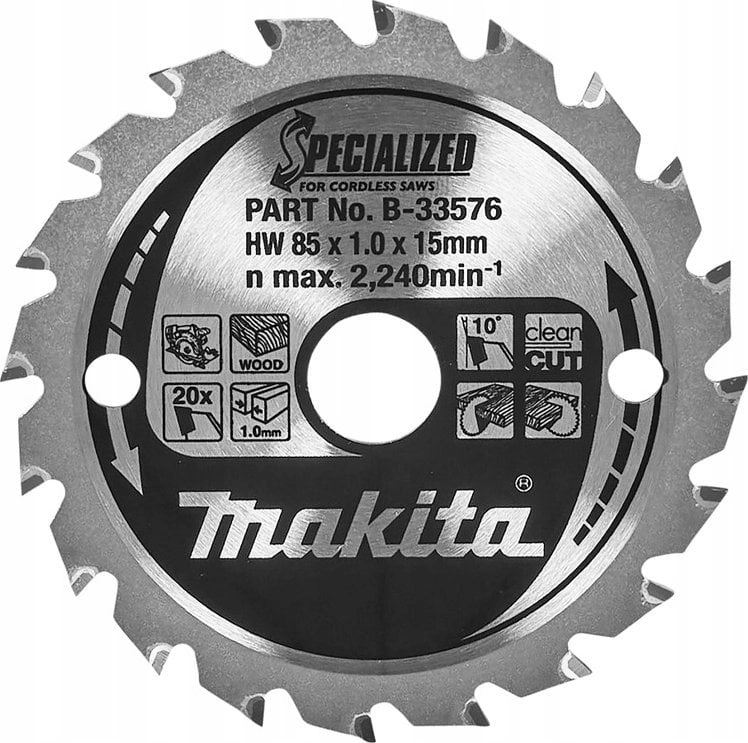 MAKITA PIŁA TARCZOWA 85x15x20z B-33576 MB-33576