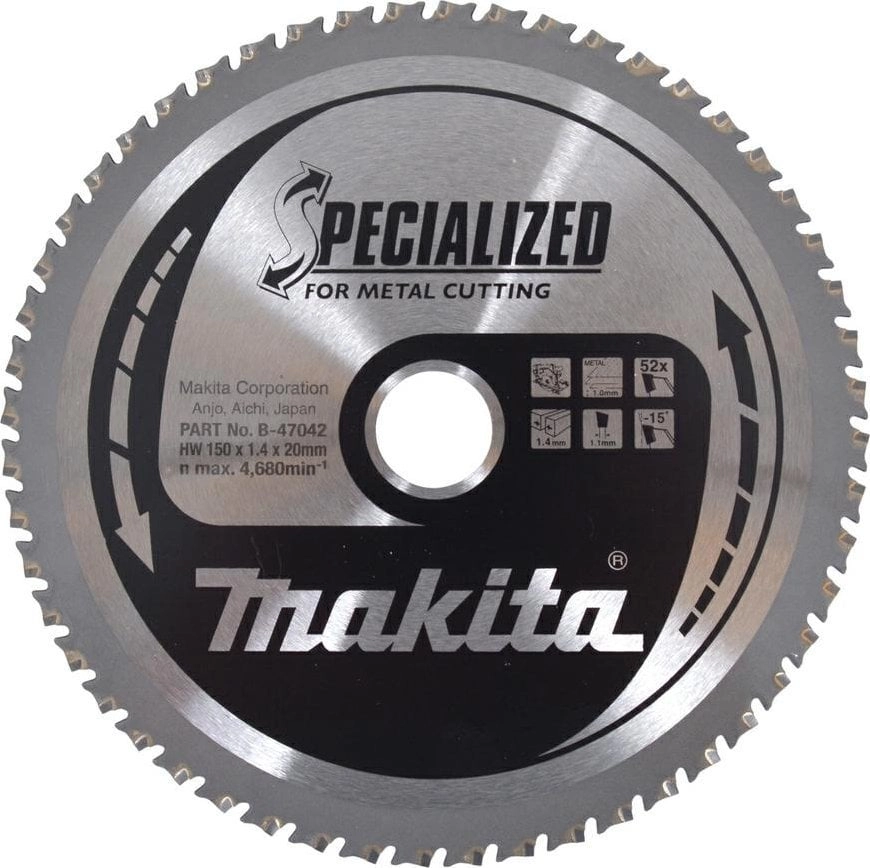 MAKITA PIŁA TARCZOWA 150x20x52z CIENKIE PŁYTY