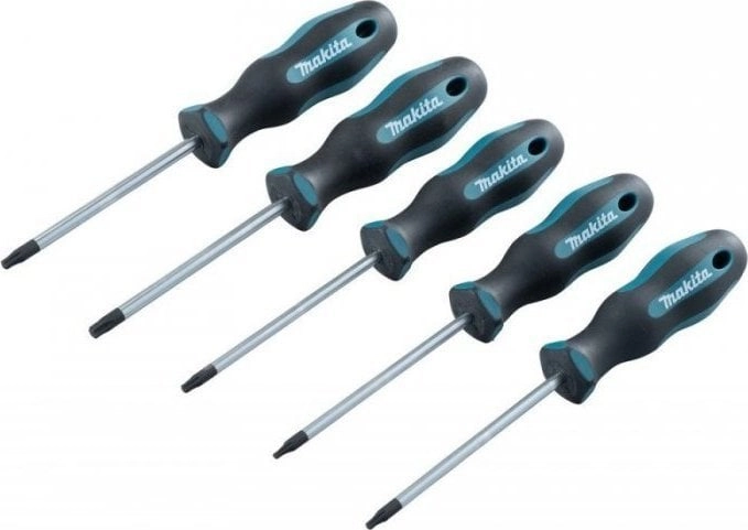 Screwdriver set E-10534  5 pieces (black/blue