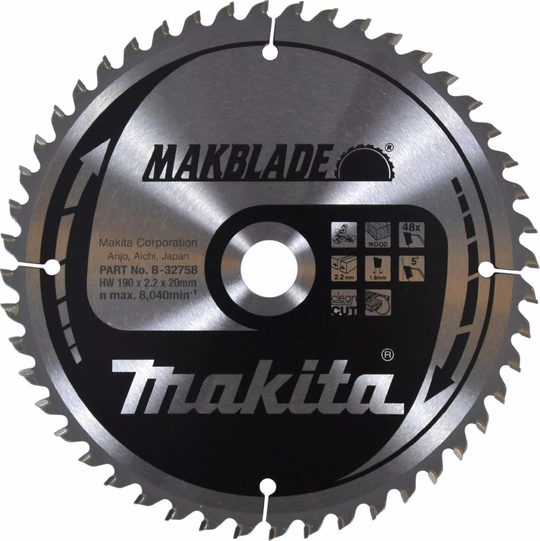 MAKITA PIŁA TARCZOWA 190x30x48z MAKBLADE DREWNO