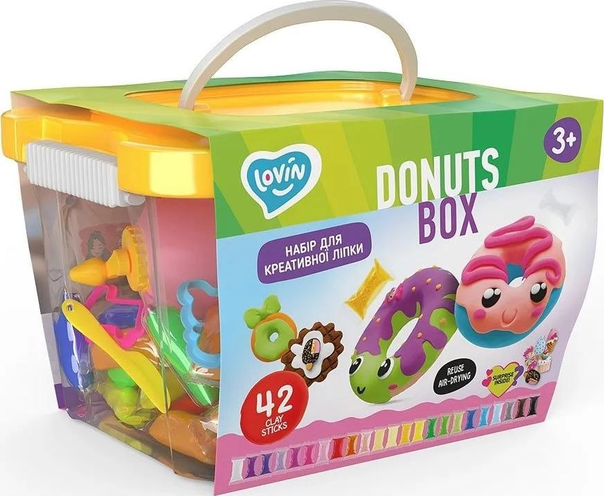 Maksik Ciastolina Creativity set Donuts box
