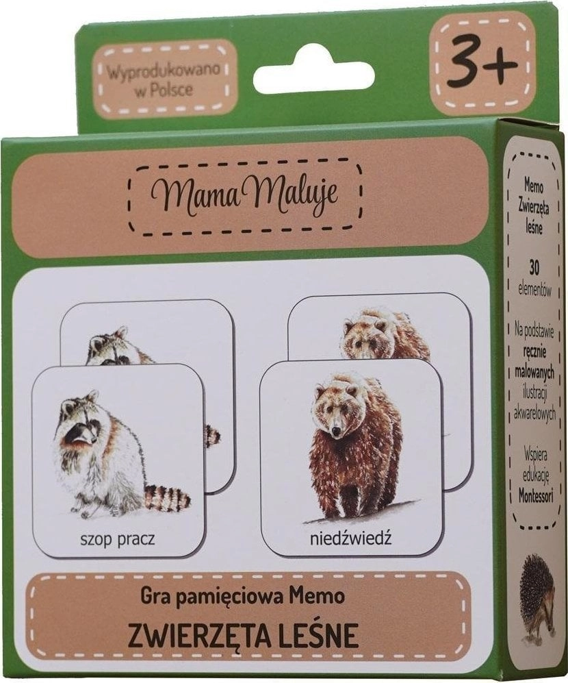 Mama Maluje Memo Zwierzęta Leśne 508583