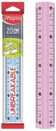 Maped Study Ruler unbreakable 20cm mix