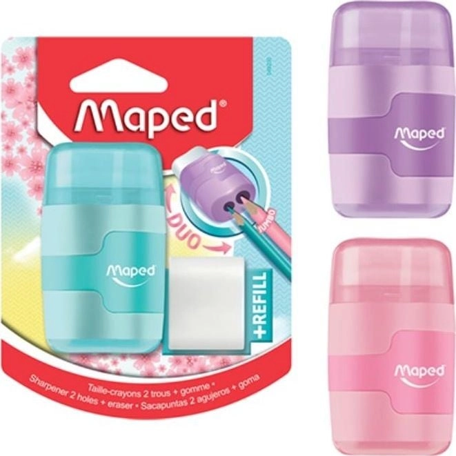 Maped Sharpener with eraser Connect pastel