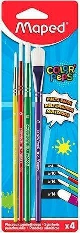 Maped Colorpeps synthetic brushes  4 pieces