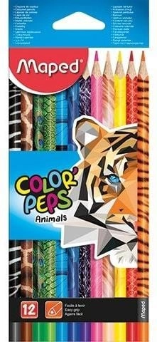 Maped kleurpotloden Color``Peps Animals  kartonnen etui