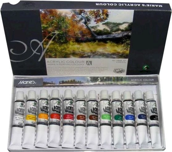 Maries Acrylic paints 12 colors WIKR-064322