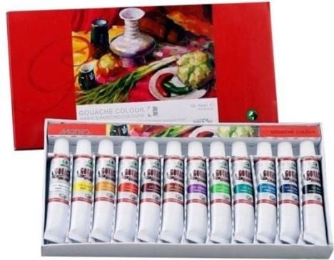 Maries Gouache Paints 12 colors WIKR-092917