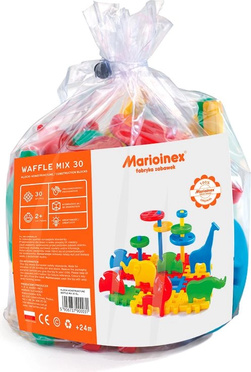 Marioinex Waffle Construction Blocks 30 mix
