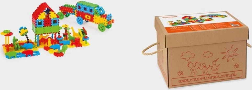 Marioinex Klocki konstrukcyjne Karton 200 el