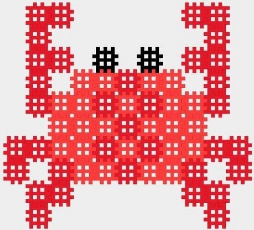 Marioinex Micro Waffle 80 elementów Krab