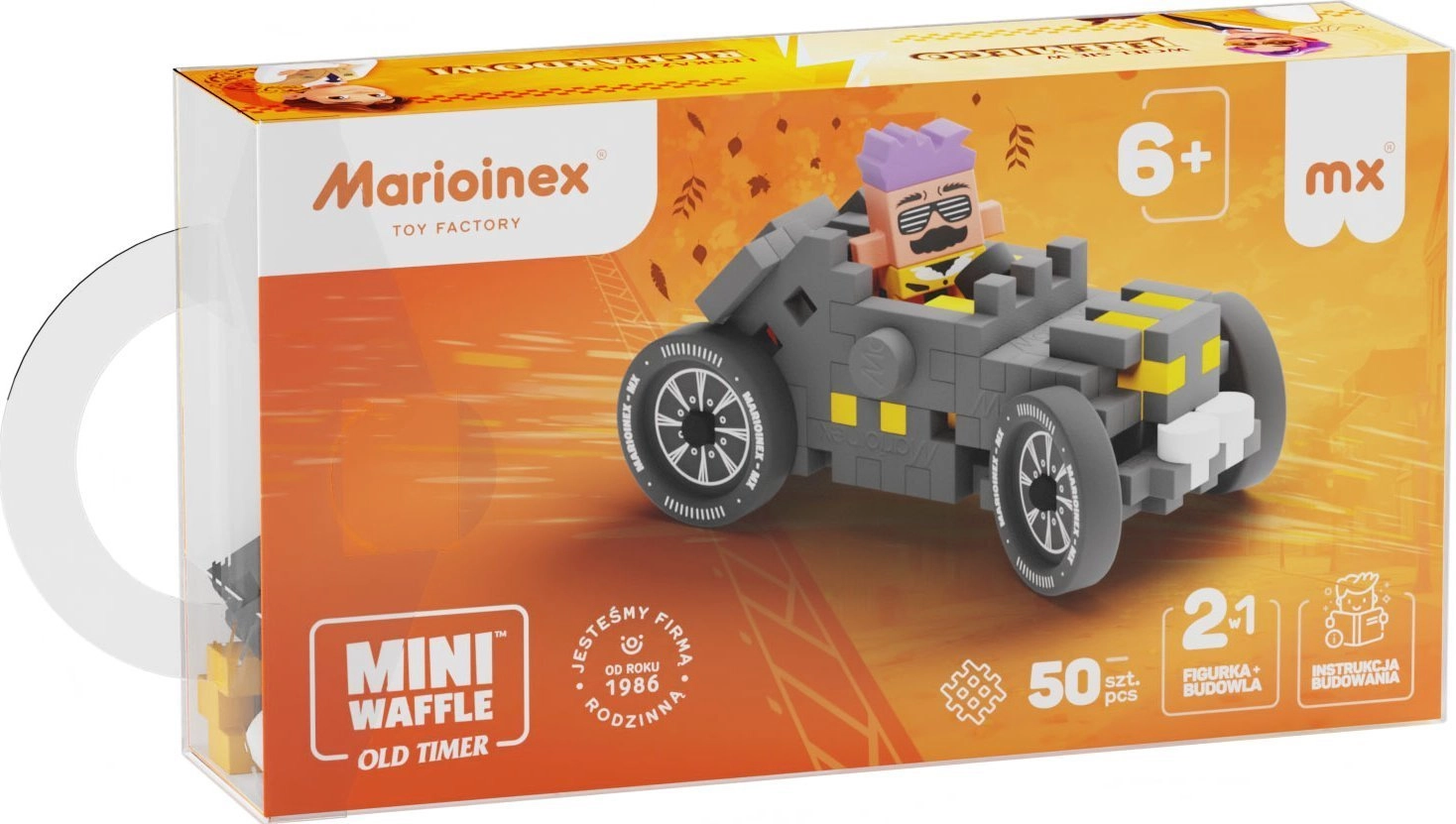 Mini Waffle 50el Cars: Grey Old