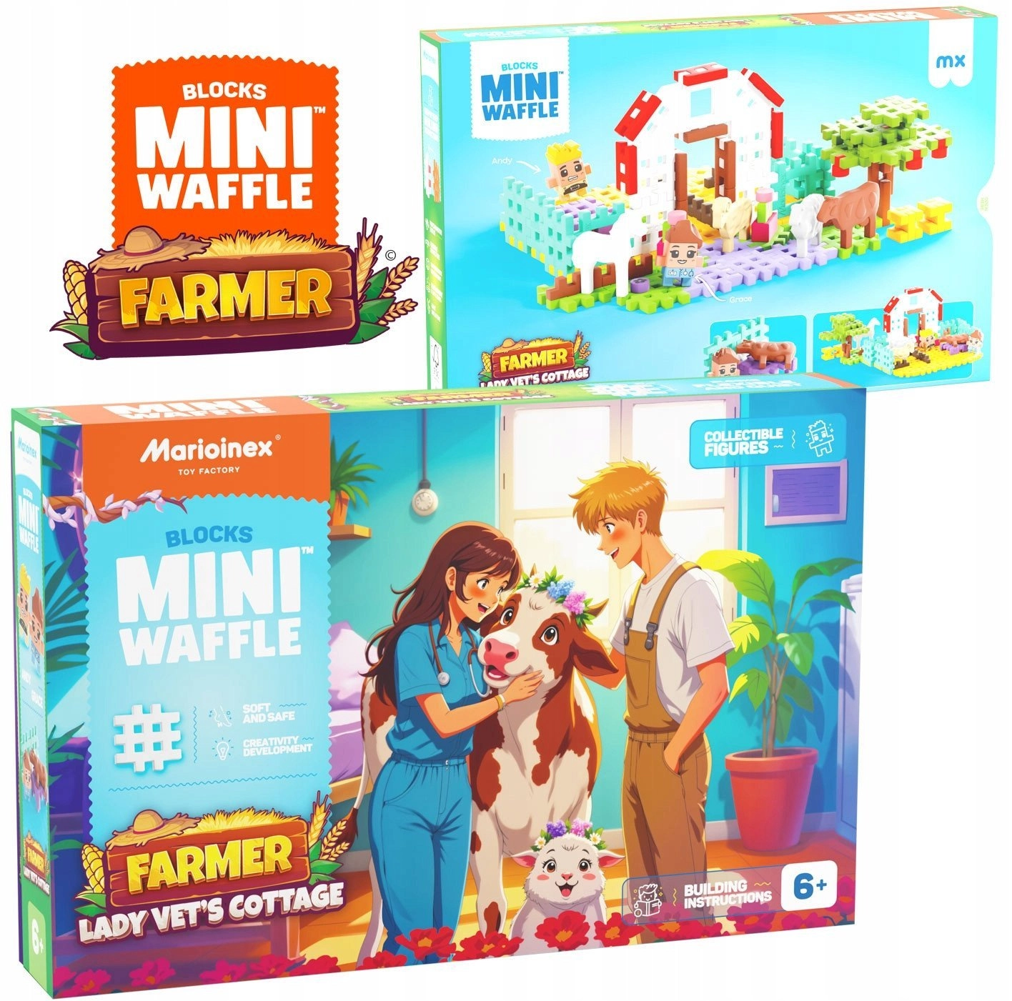 Marioinex Mini Waffle Farmer Veterinarian`s House