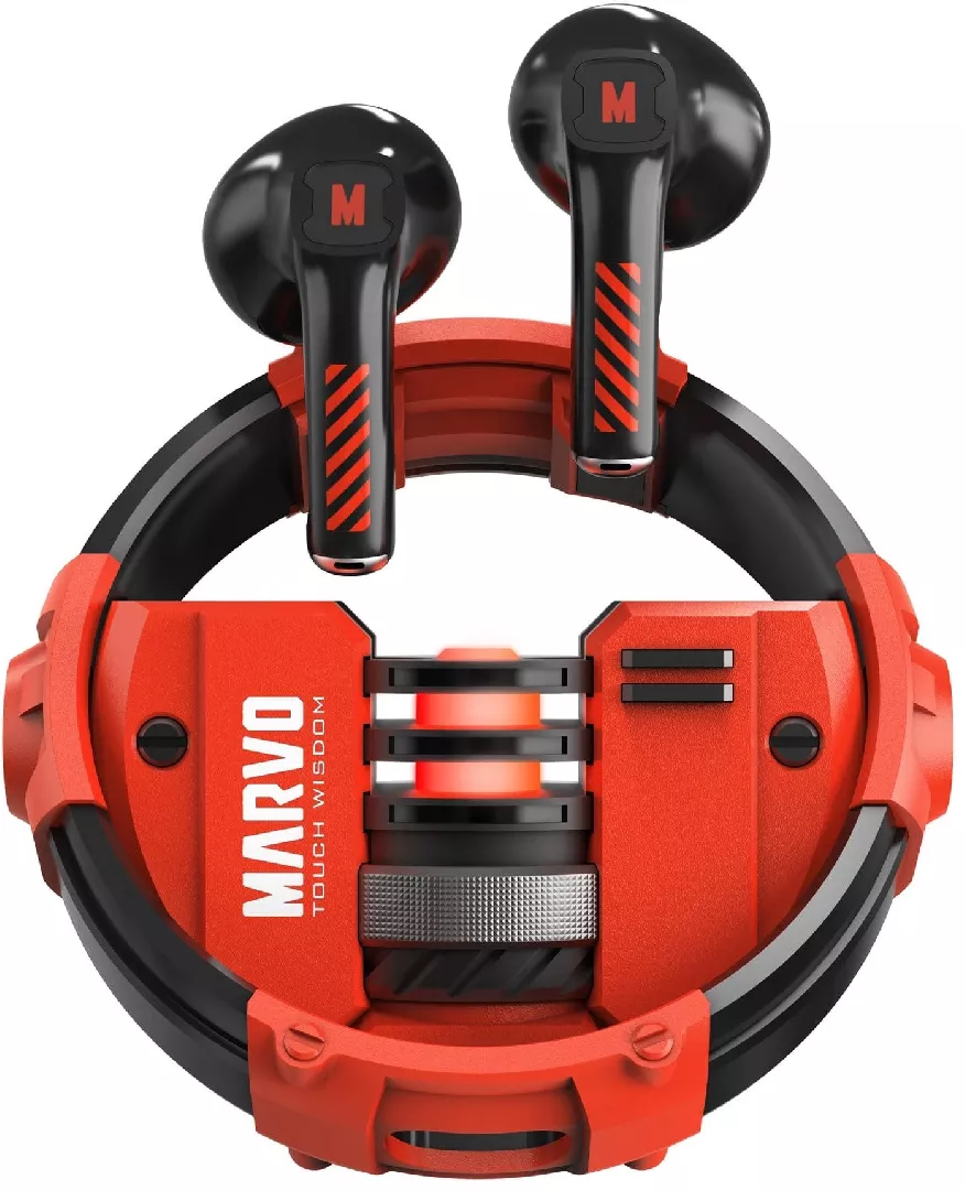 Marvo Quaz red headphones 14831029