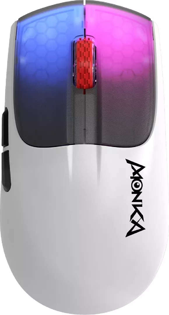 Marvo Mouse Wireless, Marvo Monka G966W, balta, optiska, 10000DPI