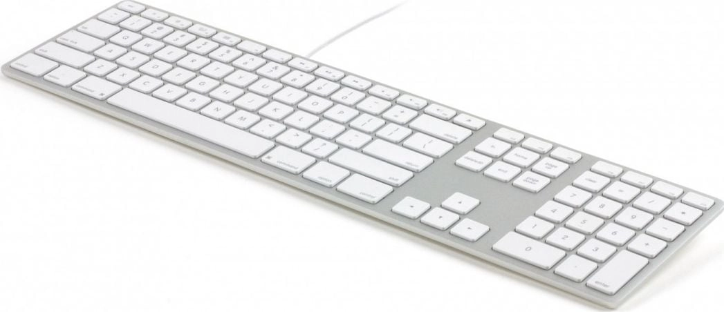 Matias FK318B-UK Keyboard Wired Silver  White