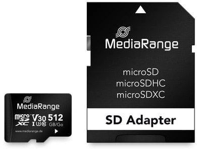 MediaRange SD MicroSD Card 512GB UHS-1