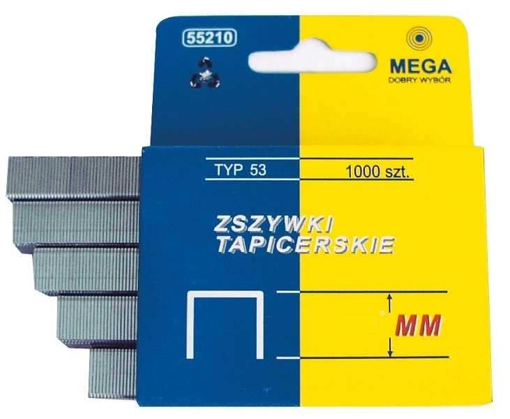 Mega Zszywki typu 53 6mm 1000szt