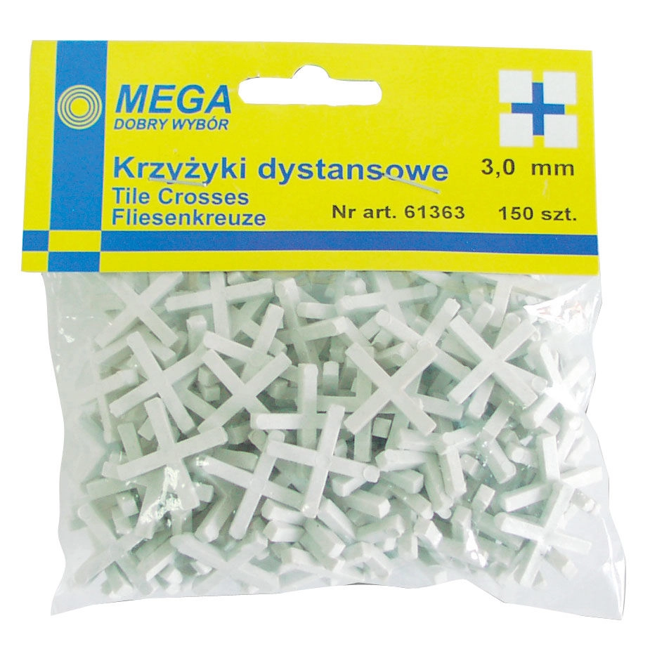 Mega Krzyżyki dystansowe 3mm 150szt. (61363)