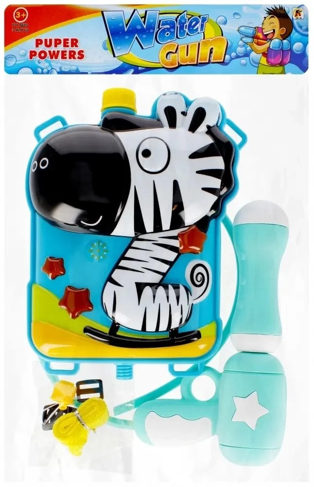 ZEBRA WATER GUN BACKPACK 32X36X8 MC
