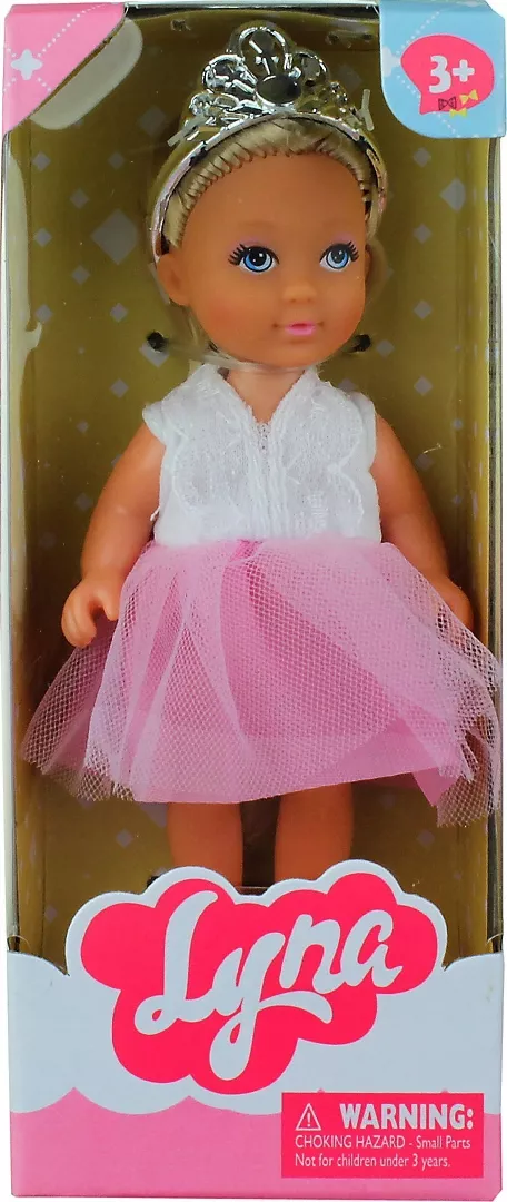 Princess doll with diadem 15cm MIX