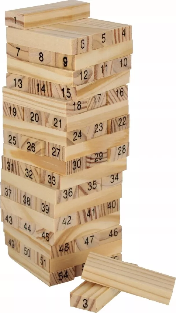 Wooden number tower game 5905523682038 FS0237