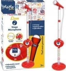 MeMe Red stage microphone with stand