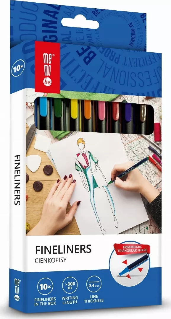 MemoBe Fineliners 0.4mm 10 MemoBe