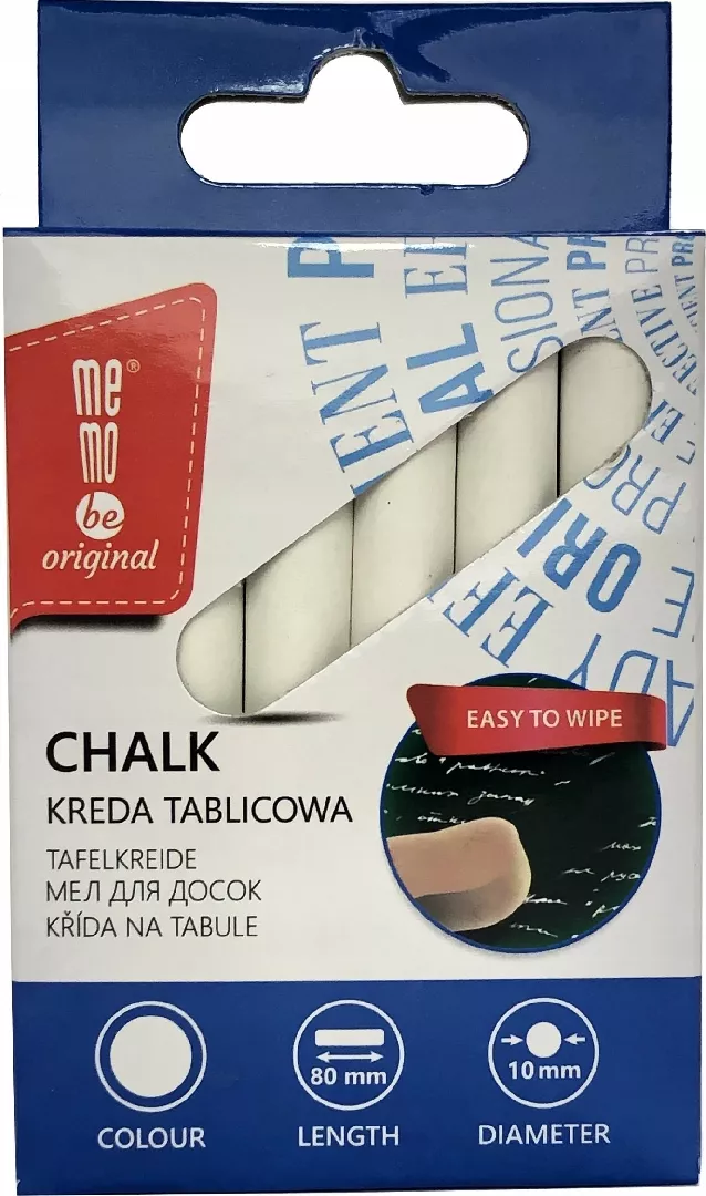 White board chalk 12 pcs. MemoBe