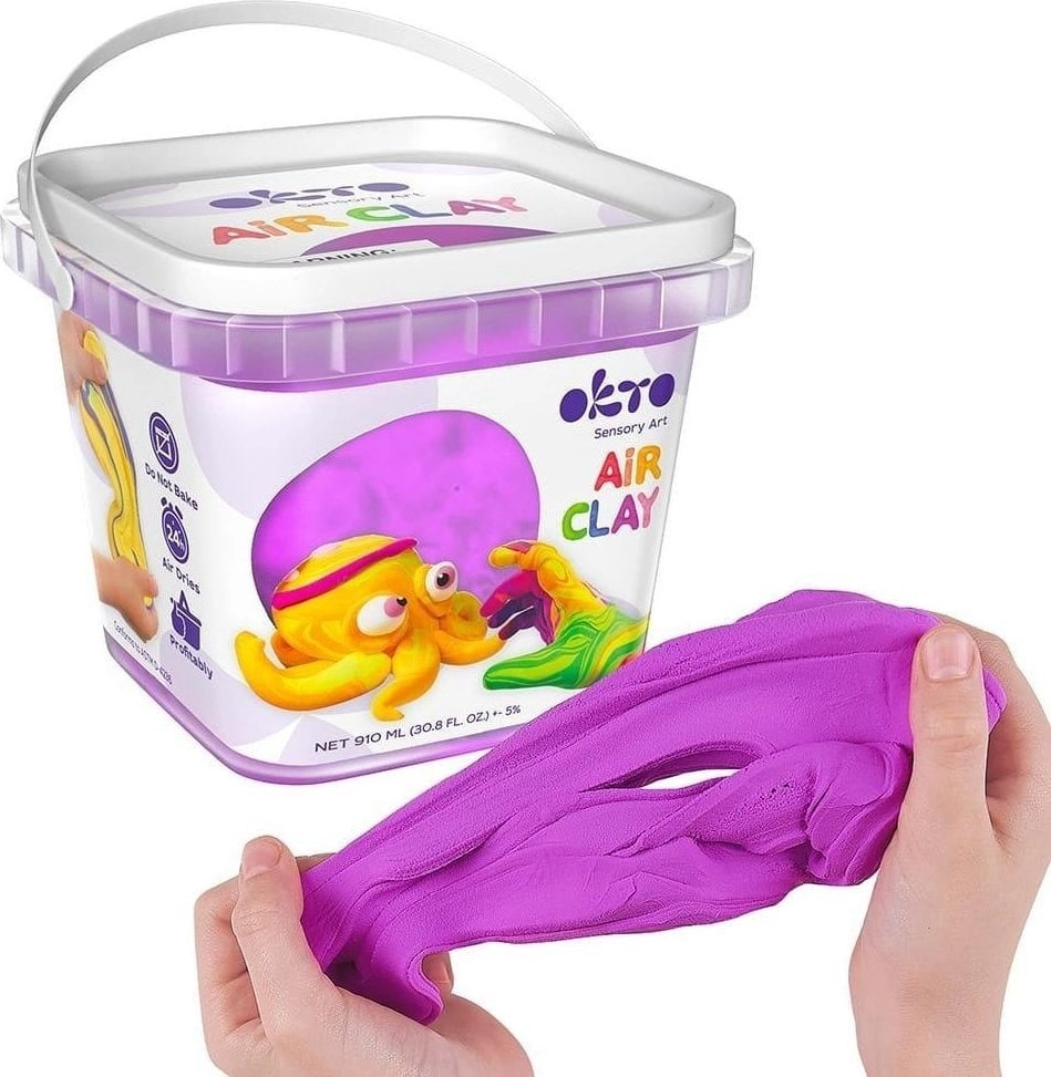 Set of light air play dough