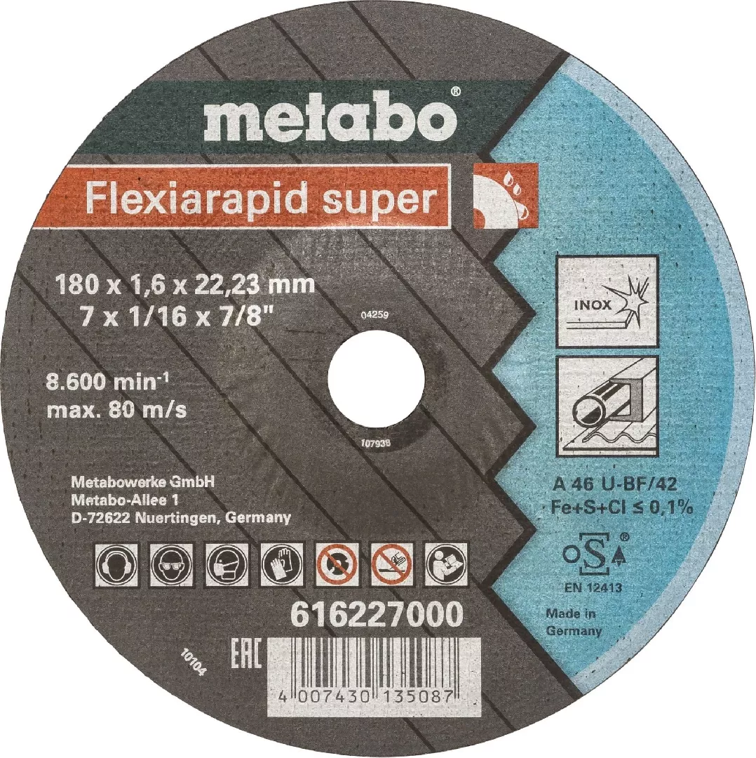 Metabo Flexiarapid super 180x1 6 x22