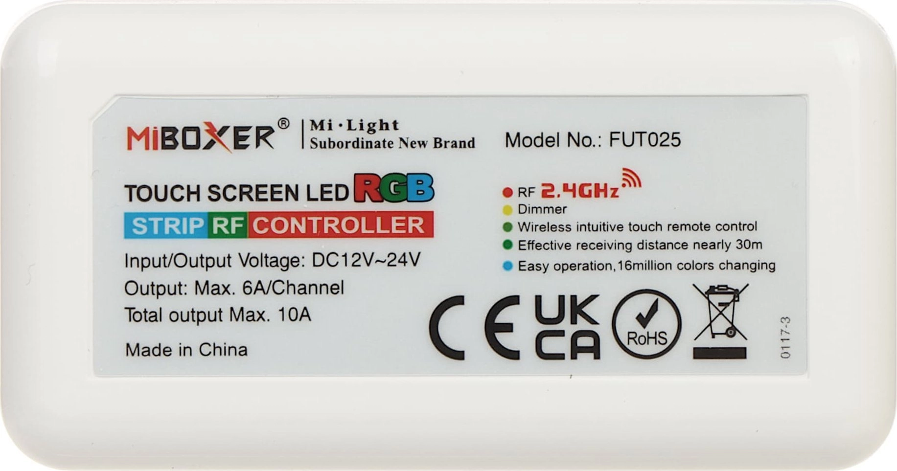 MiBoxer LED LIGHTING CONTROLLER WITH REMOTE