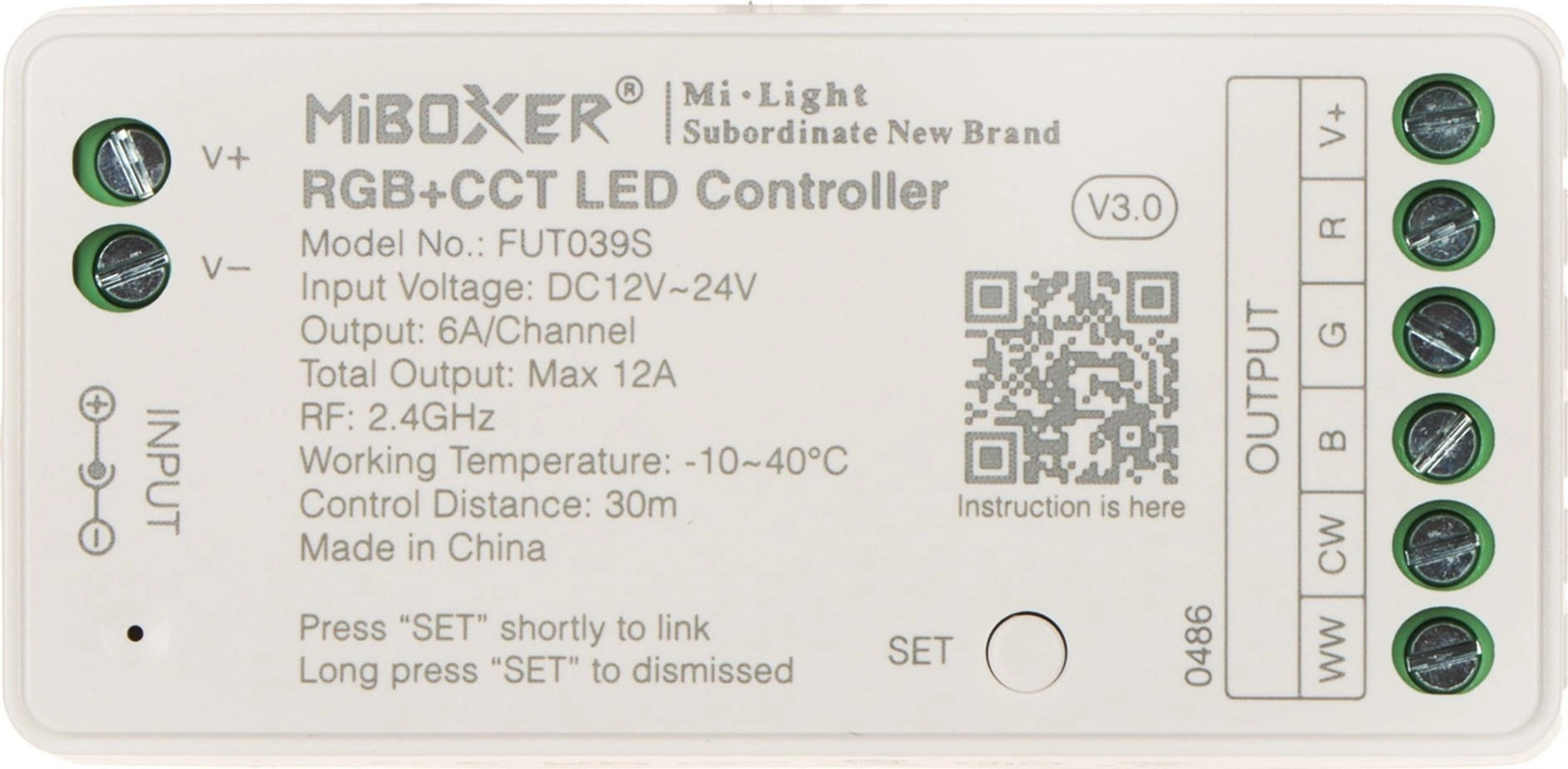MiBoxer STEROWNIK OŚWIETLENIA LED FUT039S 2