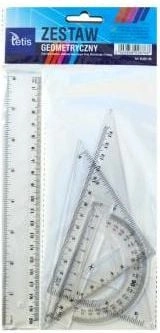Geometric set  ruler 20cm TETIS WIKR-1010378