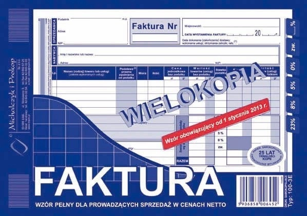 Michalczyk i Prokop FAKTURA NETTO A5