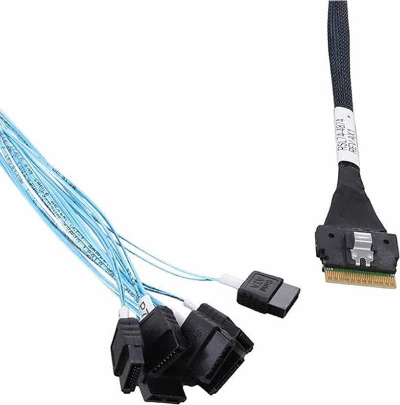 Microchip Adaptec Kabel SFF8654- 8xSATA intern