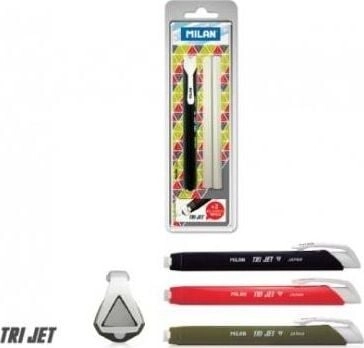 Milan Tri Jet mechanical eraser +