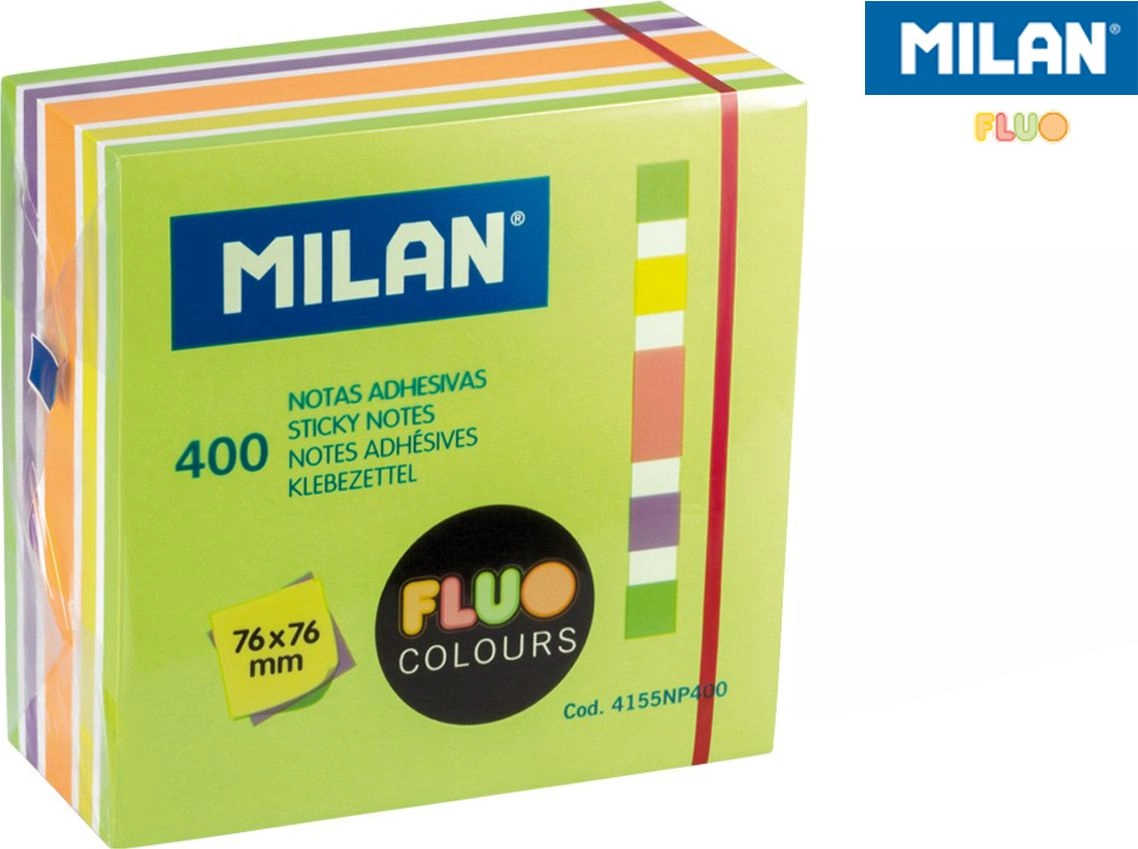 Milan Sticky notes 76x76/400K neon mix