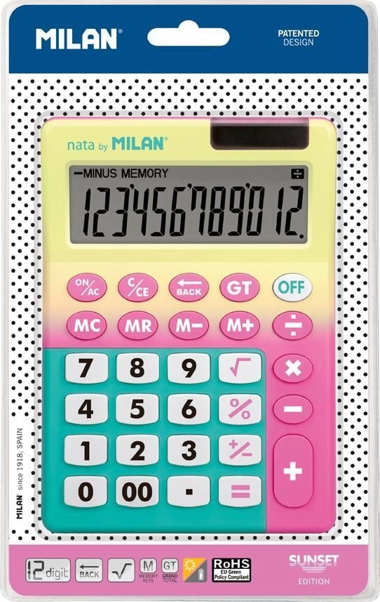 Milan calculator Calculator 12 items Sunset