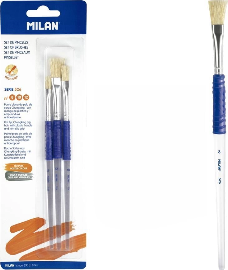 Milan ROUND BRISTLE BRUSHES MILAN SERIES