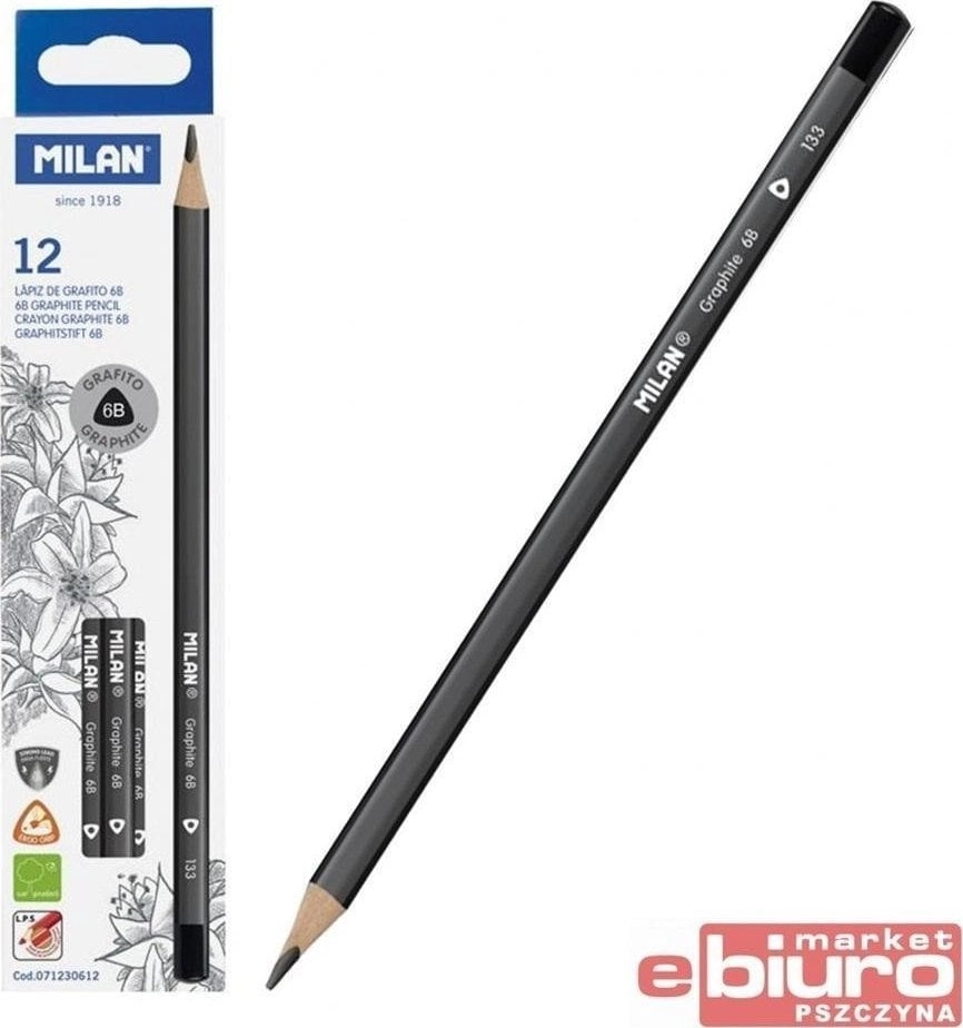 Milan Triangular pencil 6B (12 pcs)
