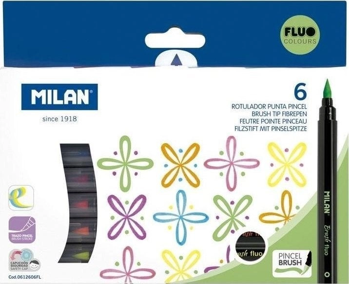 Milan Markers with a brush tip