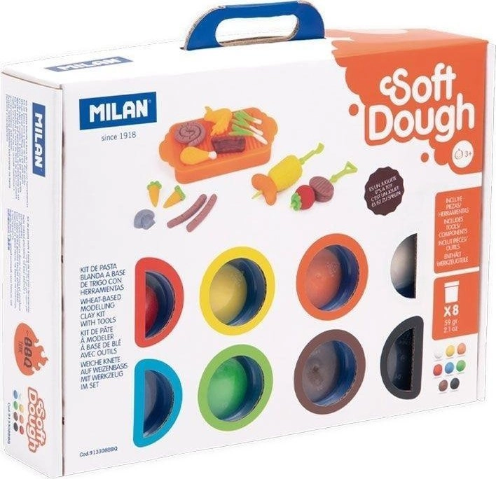 Barbecue play dough 59g 8 colors