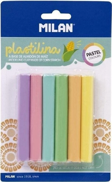 Plasticine pastel 6 colors x 11g